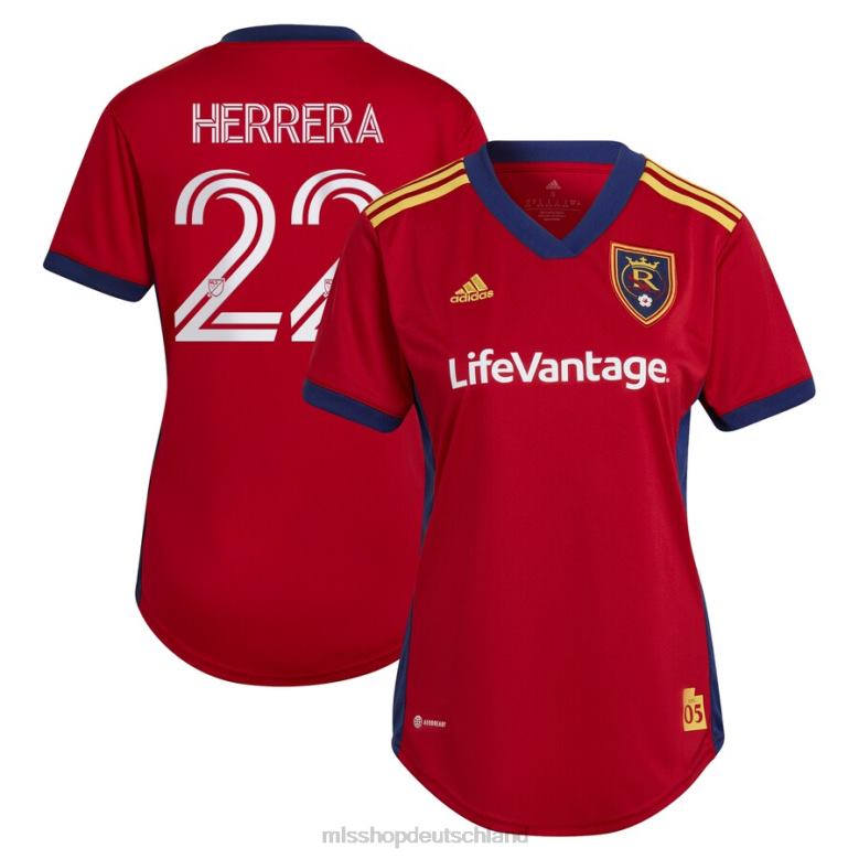 MLS Jerseys Frauen Real Salt Lake Aaron Herrera adidas Red 2022 The Believe Kit Replika-Spielertrikot 4PP8T1492