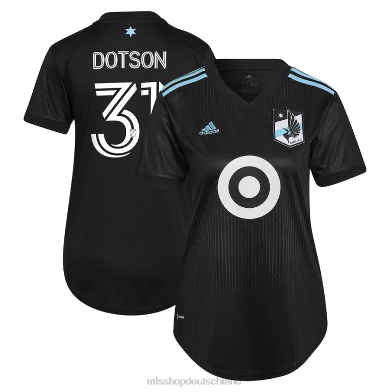 MLS Jerseys Frauen Minnesota United FC Hassani Dotson adidas schwarzes 2022 Minnesota Night Kit Replika-Spielertrikot 4PP8T1388
