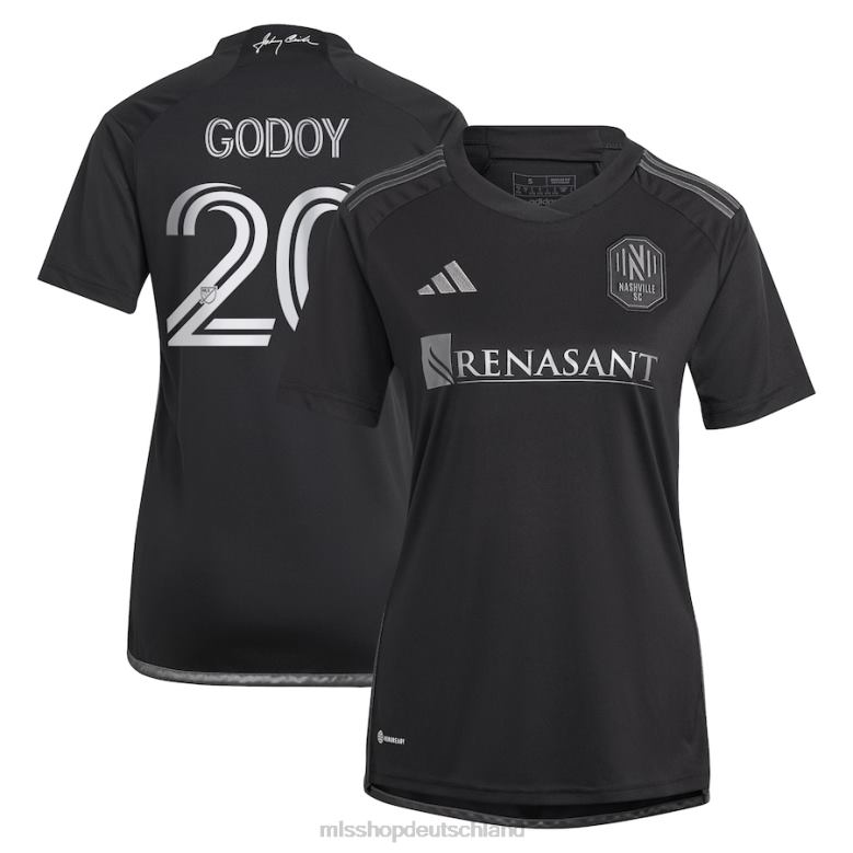 MLS Jerseys Frauen nashville sc anibal godoy adidas schwarzer 2023 Mann im schwarzen Kit Replika-Spielertrikot 4PP8T1098