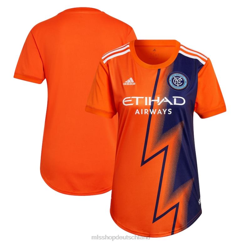 MLS Jerseys Frauen New York City FC adidas Orange 2022 The Volt Kit Replica Blanko-Trikot 4PP8T878
