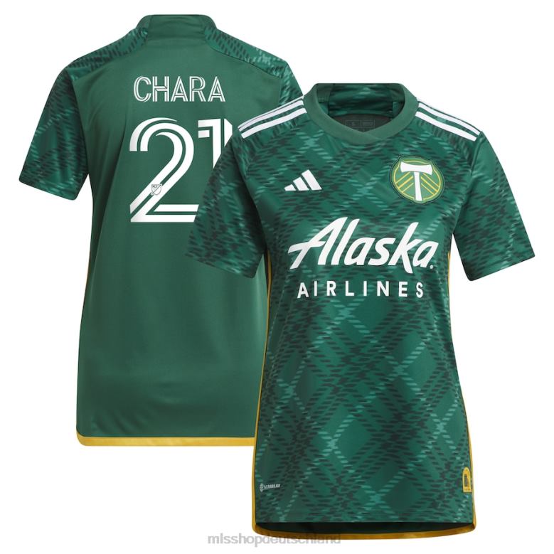 MLS Jerseys Frauen Portland Timbers Diego Chara adidas grünes 2023 Portland Plaid Kit Replika-Trikot 4PP8T820