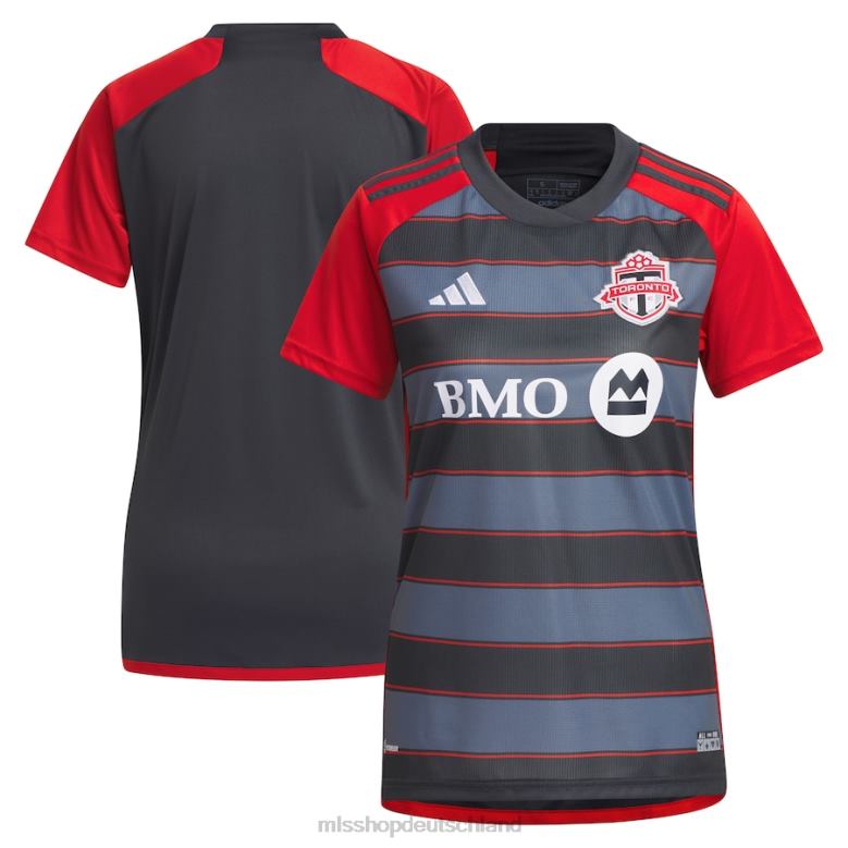 MLS Jerseys Frauen Toronto FC adidas graues 2023 Club-Kit-Replik-Trikot 4PP8T501