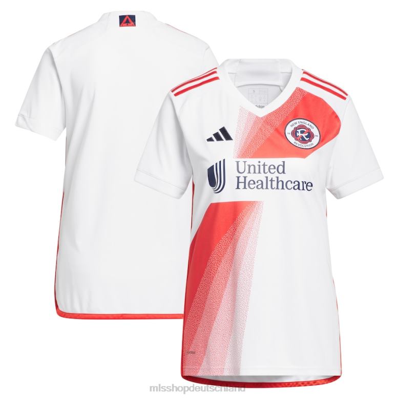 MLS Jerseys Frauen New England Revolution adidas weißes 2023 Defiance Replika-Trikot 4PP8T414