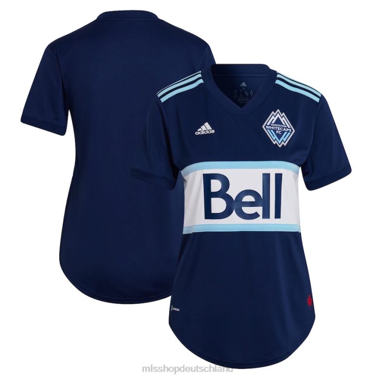 MLS Jerseys Frauen Vancouver Whitecaps FC adidas Blau 2022 The Hoop & dieses City Replica Blanko-Trikot 4PP8T1395