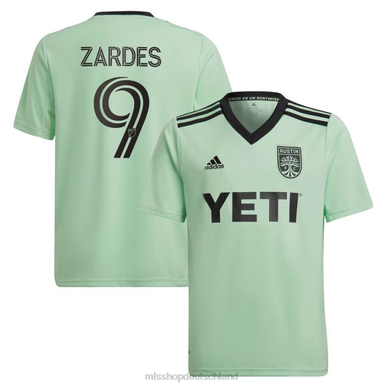 MLS Jerseys Kinder Austin FC Gyasi Zardes adidas Mint 2023 The Sentimiento Kit Replika-Spielertrikot 4PP8T1186