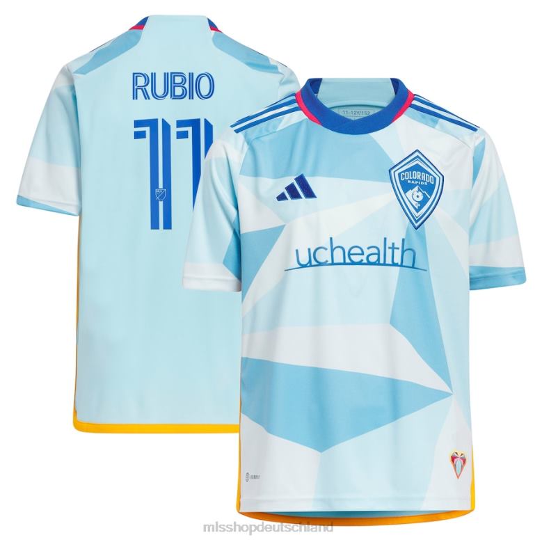 MLS Jerseys Kinder Colorado Rapids Diego Rubio adidas hellblaues 2023 New Day Kit Replika-Trikot 4PP8T726