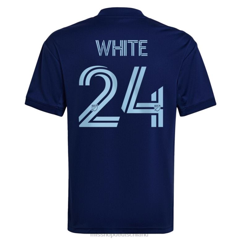 MLS Jerseys Kinder Vancouver Whitecaps FC Brian White adidas Blau 2022 The Hoop & dieses City-Replika-Spielertrikot 4PP8T1251