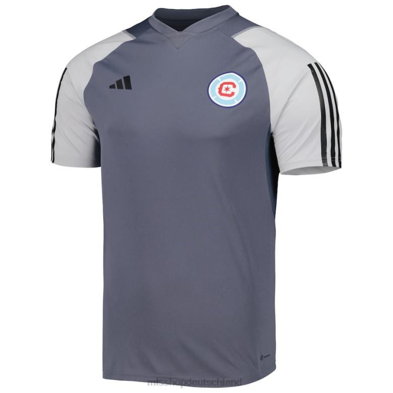 MLS Jerseys Männer Chicago Fire adidas graues 2023 On-Field-Trainingstrikot 4PP8T1124