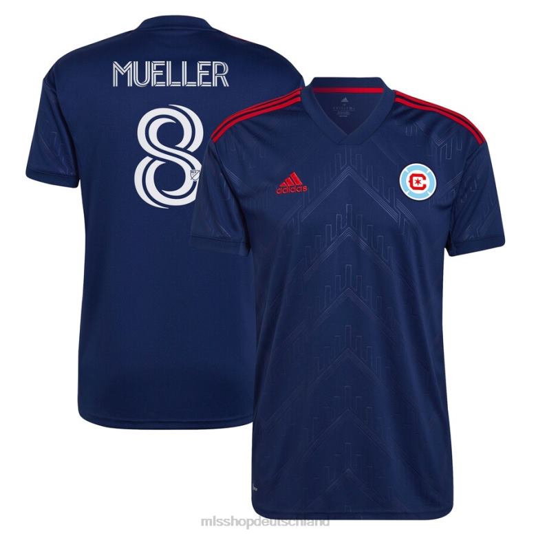 MLS Jerseys Männer Chicago Fire Chris Mueller adidas Blue 2023 Water Tower Kit Replika-Spielertrikot 4PP8T1155