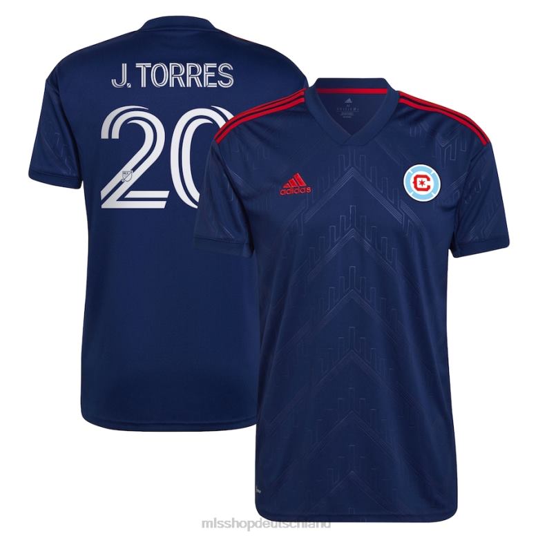 MLS Jerseys Männer Chicago Fire Jairo Torres adidas Blue 2023 Water Tower Kit Replika-Spielertrikot 4PP8T1150