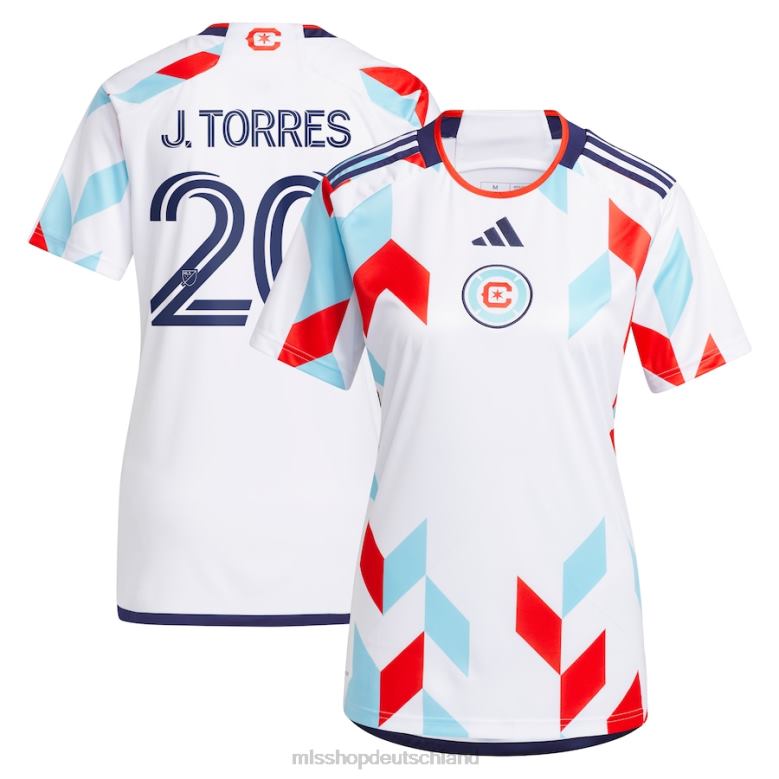 MLS Jerseys Männer Chicago Fire Jairo Torres adidas Weiß 2023 ein Kit für alle Replika-Spielertrikots 4PP8T1340