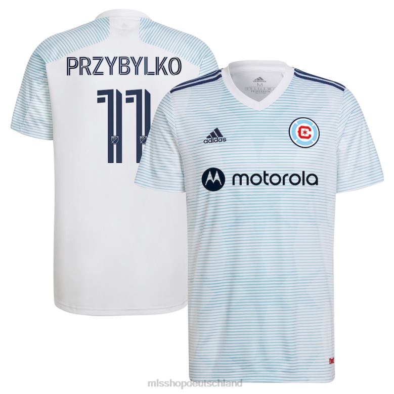 MLS Jerseys Männer Chicago Fire Kacper Przybylko adidas White 2022 Lakefront Kit Replika-Spielertrikot 4PP8T1078