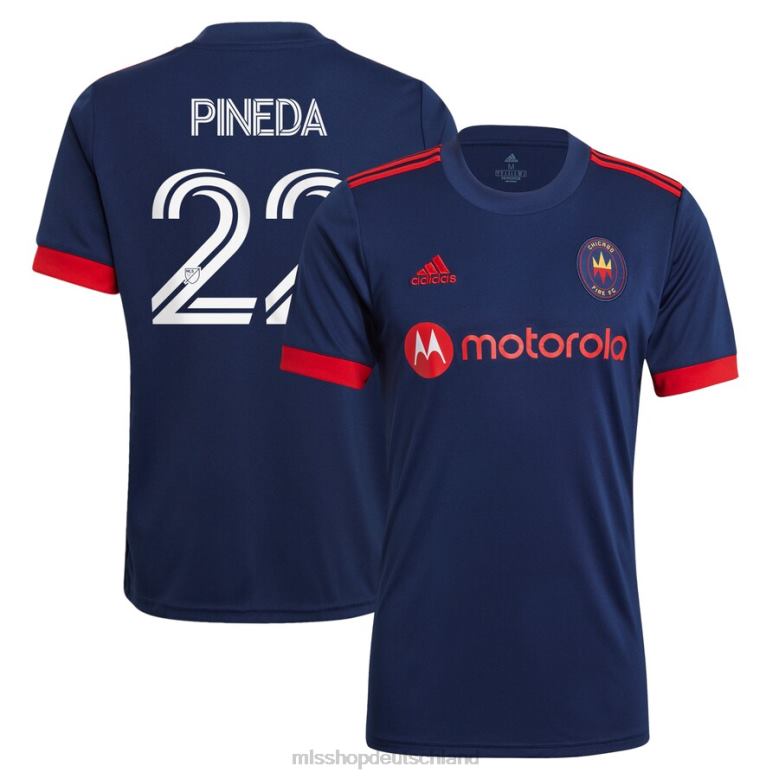 MLS Jerseys Männer Chicago Fire Mauricio Pineda adidas Navy 2021 Primary Replica Spielertrikot 4PP8T1397