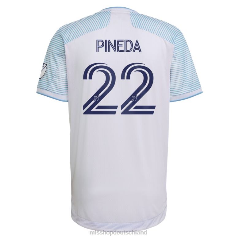 MLS Jerseys Männer Chicago Fire Mauricio Pineda adidas weißes sekundäres authentisches Spielertrikot 2021 4PP8T1247