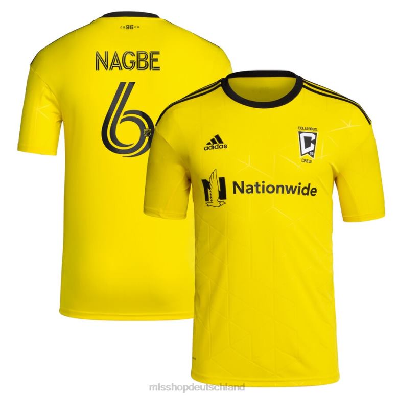 MLS Jerseys Männer Columbus Crew Darlington Nagbe adidas Gelb 2022 Gold Standard Kit Replika-Spielertrikot 4PP8T1243
