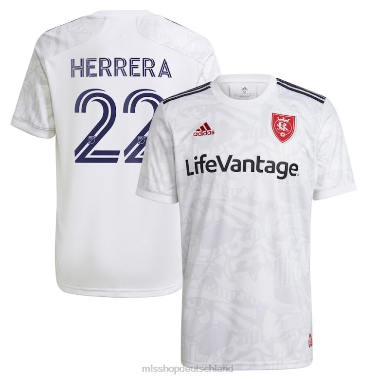 MLS Jerseys Männer Real Salt Lake Aaron Herrera adidas Weiß 2021 das sekundäre Replika-Spielertrikot des Unterstützers 4PP8T1416