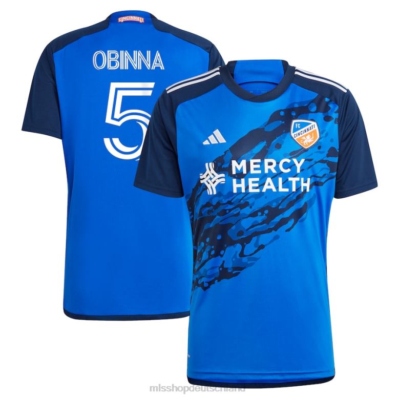 MLS Jerseys Männer FC Cincinnati Obinna Nwobodo adidas Blue 2023 River Kit Replika-Trikot 4PP8T704