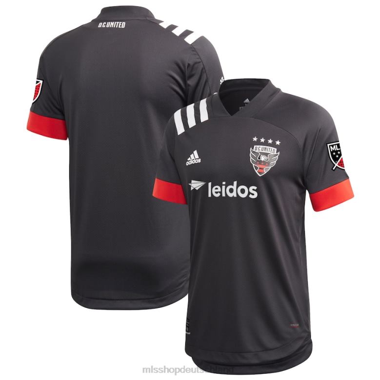 MLS Jerseys Männer Gleichstrom United adidas Schwarz 2020 Primär-Authentisches Trikot 4PP8T90