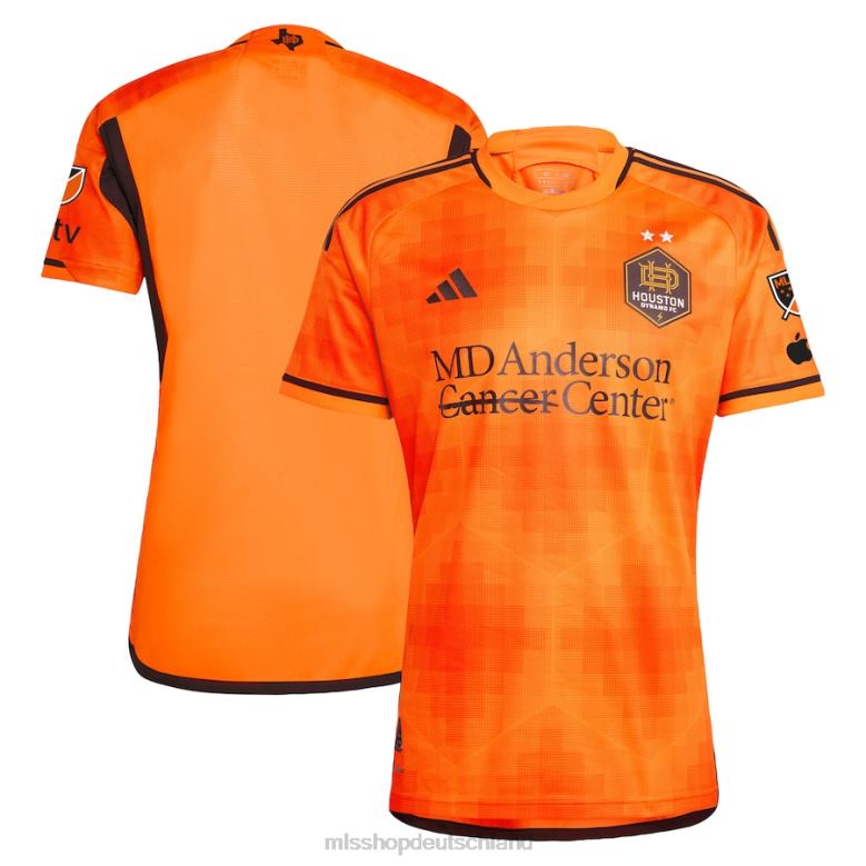 MLS Jerseys Männer Houston Dynamo FC Adidas Orange 2023 El Sol authentisches Trikot 4PP8T146