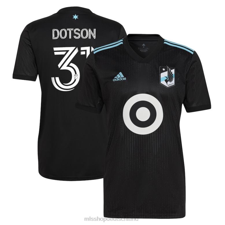MLS Jerseys Männer Minnesota United FC Hassani Dotson adidas schwarzes 2022 Minnesota Night Kit Replika-Spielertrikot 4PP8T1269