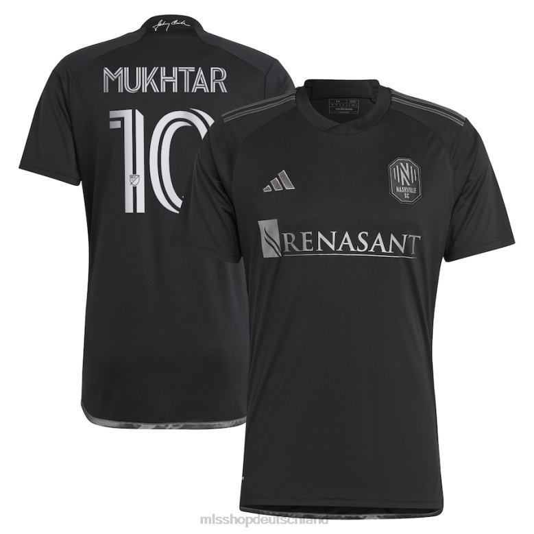 MLS Jerseys Männer nashville sc hany mukhtar adidas schwarz 2023 Mann im schwarzen Kit Replika-Spielertrikot 4PP8T244