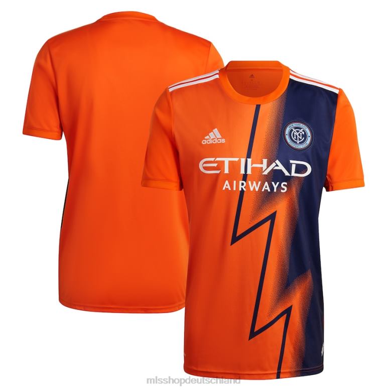 MLS Jerseys Männer New York City FC adidas Orange 2022 The Volt Kit Replica Blanko-Trikot 4PP8T356