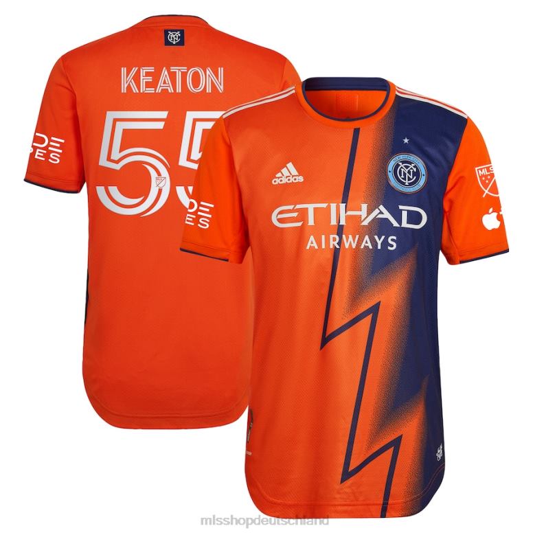 MLS Jerseys Männer New York City FC Keaton Parks adidas Orange 2023 The Volt Kit authentisches Spielertrikot 4PP8T1075
