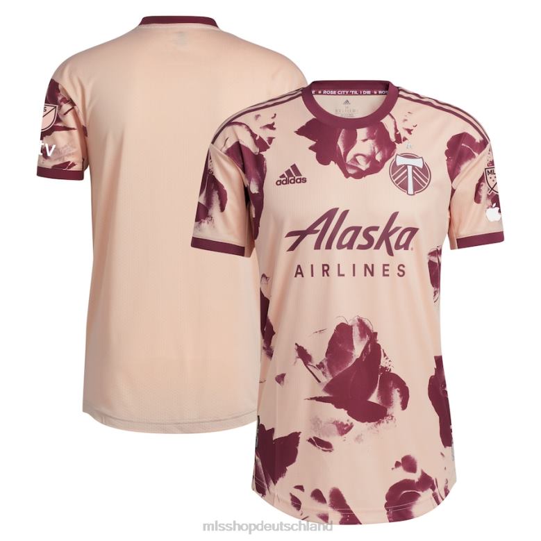 MLS Jerseys Männer Portland Timbers adidas Pink 2023 Heritage Rose Kit authentisches Trikot 4PP8T347